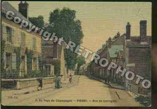 Ville de PIERRY Carte postale ancienne