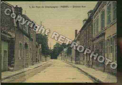 Ville de PIERRY Carte postale ancienne
