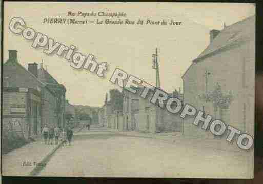 Ville de PIERRY Carte postale ancienne