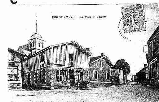 Ville de POGNY Carte postale ancienne