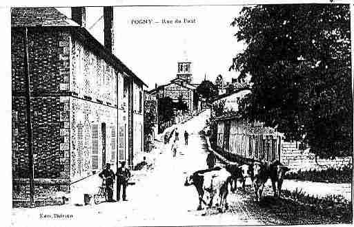 Ville de POGNY Carte postale ancienne