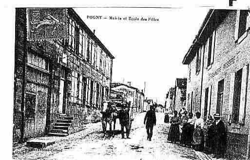 Ville de POGNY Carte postale ancienne