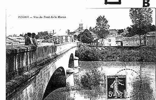 Ville de POGNY Carte postale ancienne