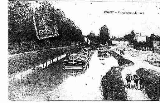 Ville de POGNY Carte postale ancienne