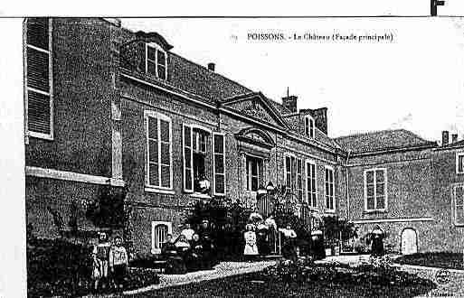 Ville de POISSONS Carte postale ancienne