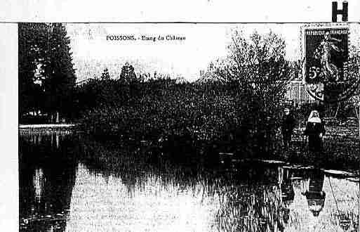 Ville de POISSONS Carte postale ancienne