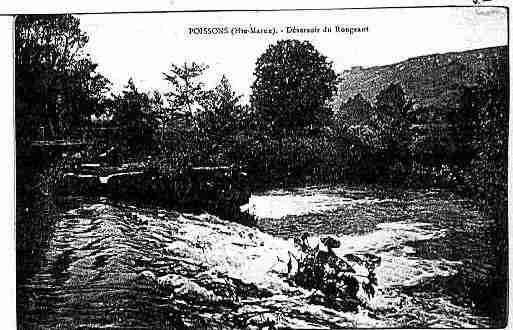 Ville de POISSONS Carte postale ancienne
