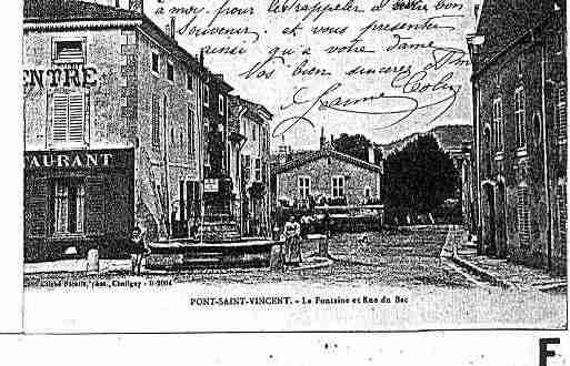 Ville de PONTSAINTVINCENT Carte postale ancienne