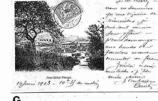 Ville de PONTSAINTVINCENT Carte postale ancienne