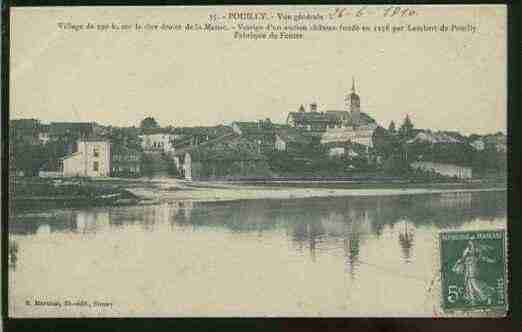 Ville de POUILLY Carte postale ancienne