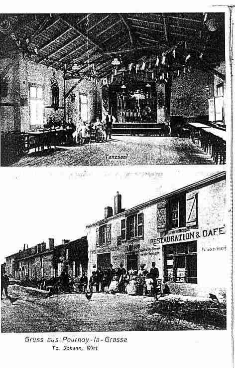 Ville de POURNOYLAGRASSE Carte postale ancienne Ville de POURNOYLAGRASSE Carte postale ancienne