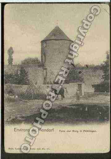 Ville de PUTTELANGELESTHIONVILLE Carte postale ancienne