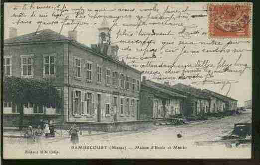 Ville de RAMBUCOURT Carte postale ancienne