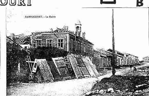 Ville de RAMBUCOURT Carte postale ancienne