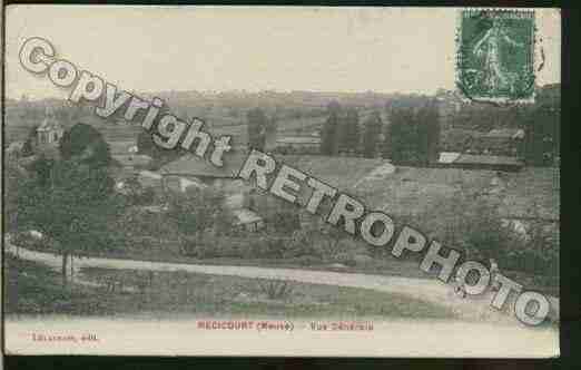 Ville de RECICOURT Carte postale ancienne