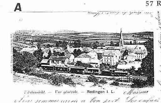 Ville de REDANGE Carte postale ancienne Ville de REDANGE Carte postale ancienne