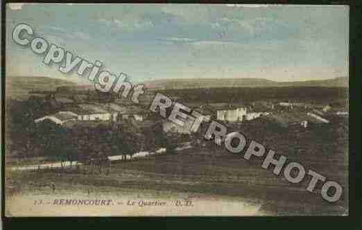 Ville de REMONCOURT Carte postale ancienne