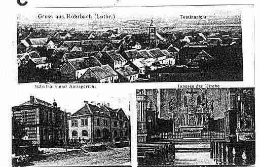 Ville de ROHRBACHLESBITCHE Carte postale ancienne Ville de ROHRBACHLESBITCHE Carte postale ancienne
