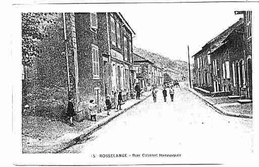 Ville de ROSSELANGE Carte postale ancienne