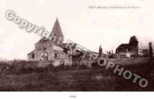 Ville de SACY Carte postale ancienne