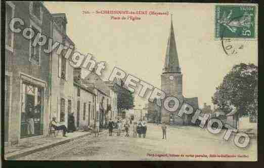 Ville de SAINTCHRISTOPHEDULUAT Carte postale ancienne