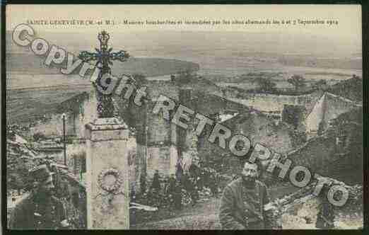 Ville de SAINTEGENEVIEVE Carte postale ancienne