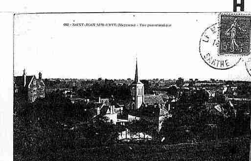 Ville de SAINTJEANSURERVE Carte postale ancienne