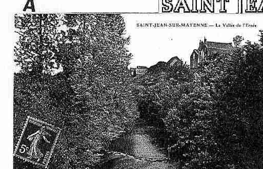 Ville de SAINTJEANSURMAYENNE Carte postale ancienne