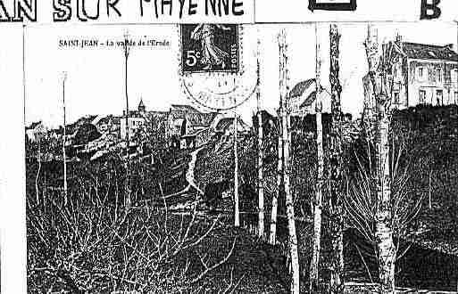 Ville de SAINTJEANSURMAYENNE Carte postale ancienne