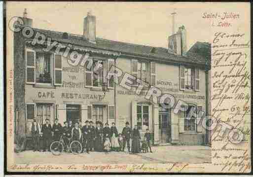 Ville de SAINTJULIENLESMETZ Carte postale ancienne