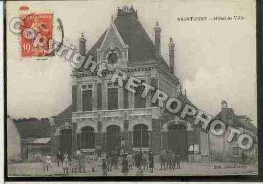 Ville de SAINTJUSTSAUVAGE Carte postale ancienne