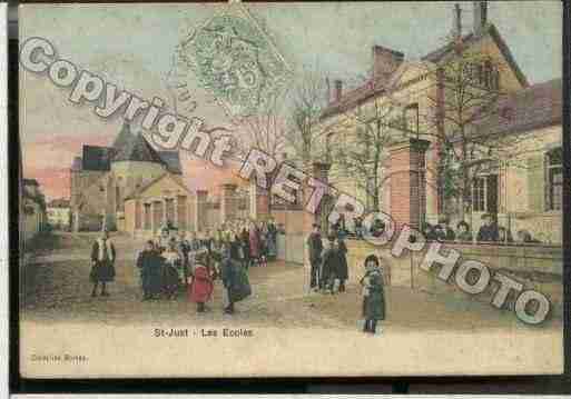 Ville de SAINTJUSTSAUVAGE Carte postale ancienne