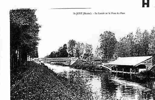 Ville de SAINTJUSTSAUVAGE Carte postale ancienne