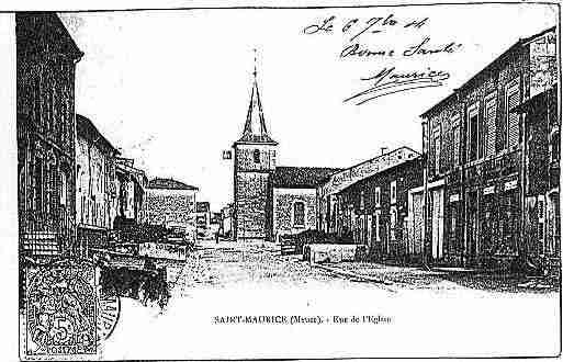 Ville de SAINTMAURICESOUSLESCOTES Carte postale ancienne