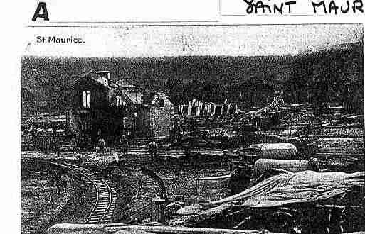 Ville de SAINTMAURICESOUSLESCOTES Carte postale ancienne