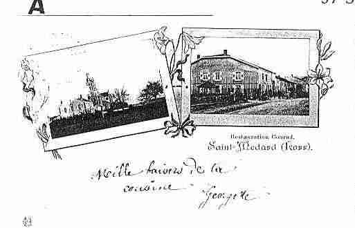 Ville de SAINTMEDARD Carte postale ancienne Ville de SAINTMEDARD Carte postale ancienne