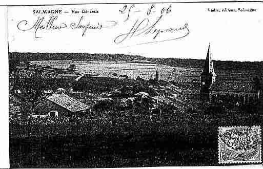 Ville de SALMAGNE Carte postale ancienne