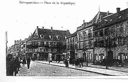 Ville de SARREGUEMINES Carte postale ancienne