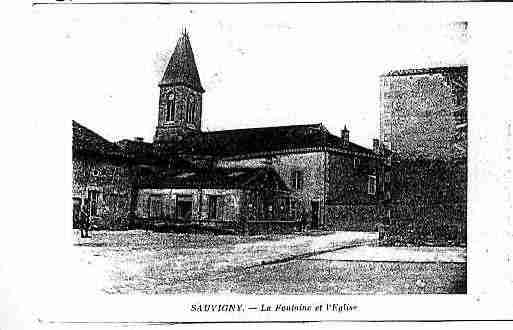 Ville de SAUVIGNY Carte postale ancienne