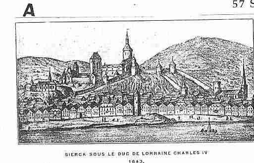 Ville de SIERCKLESBAINS Carte postale ancienne