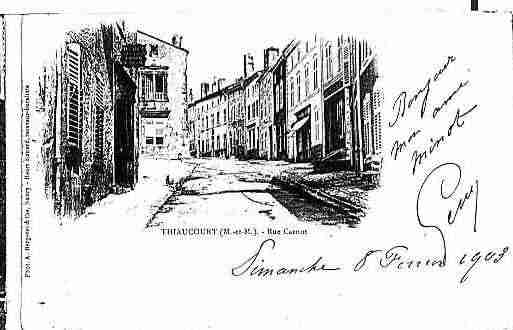 Ville de THIAUCOURTREGNIEVILLE Carte postale ancienne