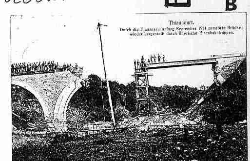 Ville de THIAUCOURTREGNIEVILLE Carte postale ancienne