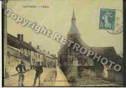 Ville de VENTEUIL Carte postale ancienne