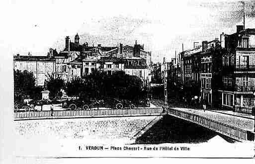 Ville de VERDUN Carte postale ancienne