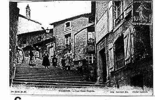 Ville de VERDUN Carte postale ancienne