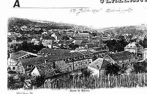 Ville de VERZENAY Carte postale ancienne