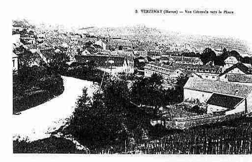Ville de VERZENAY Carte postale ancienne