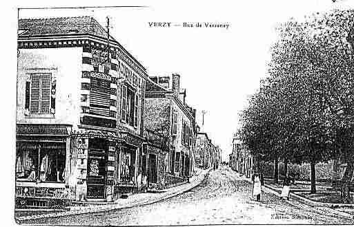 Ville de VERZY Carte postale ancienne