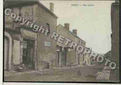 Ville de VERZY Carte postale ancienne