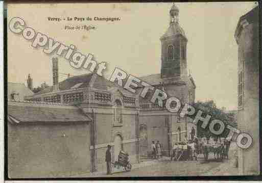 Ville de VERZY Carte postale ancienne